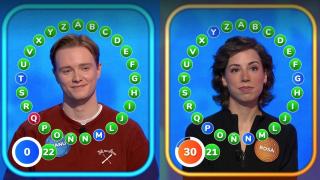 Manu Pascual y Rosa Rodríguez en un rosco reciente de 'Pasapalabra'.