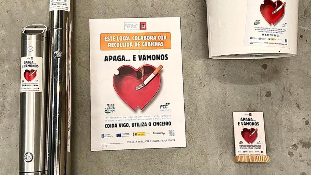 Kit para recoger colillas de cigarrillos en Vigo.