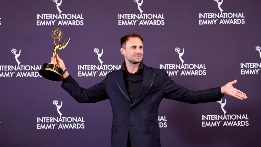 Oriol Pla tras recibir su premio.