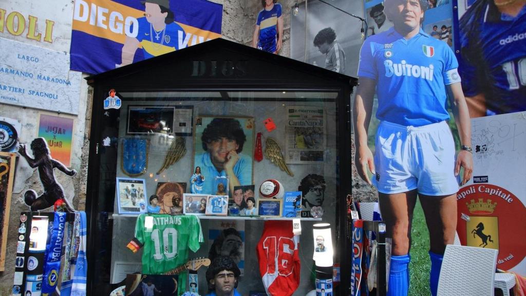Memorial de Maradona en la ciudad de Nápoles