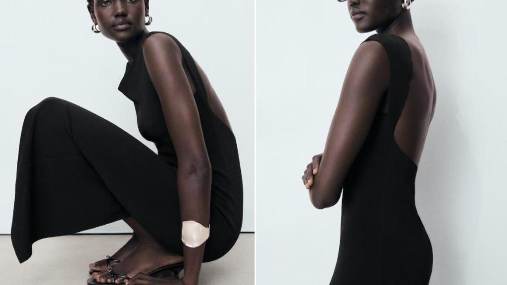 Vestido espalda descubierta. REF. 17071235