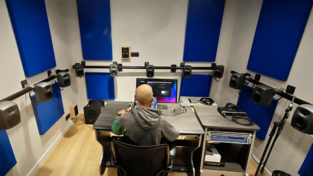El laboratorio de Dolby donde emulan las condiciones de una sala de cine.