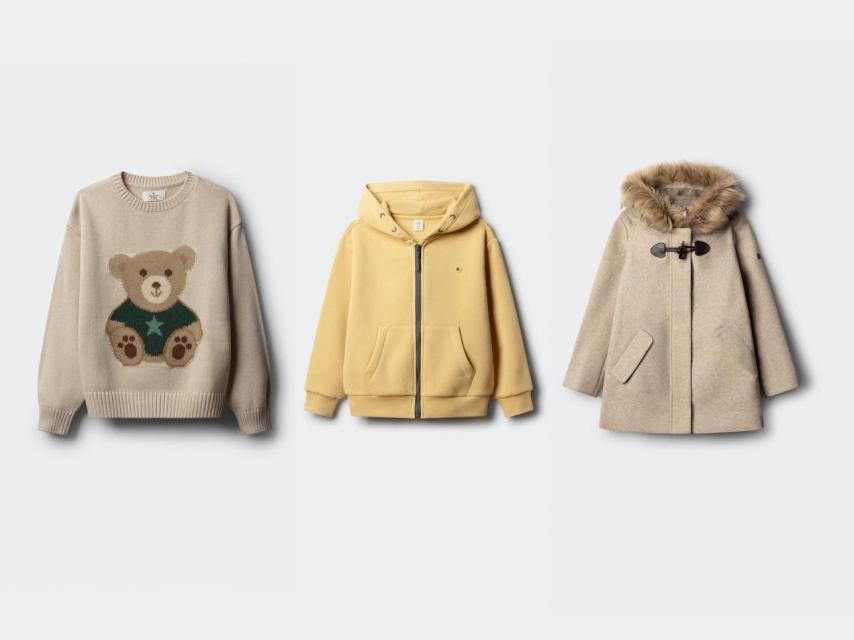 Prendas de la colección infantil.