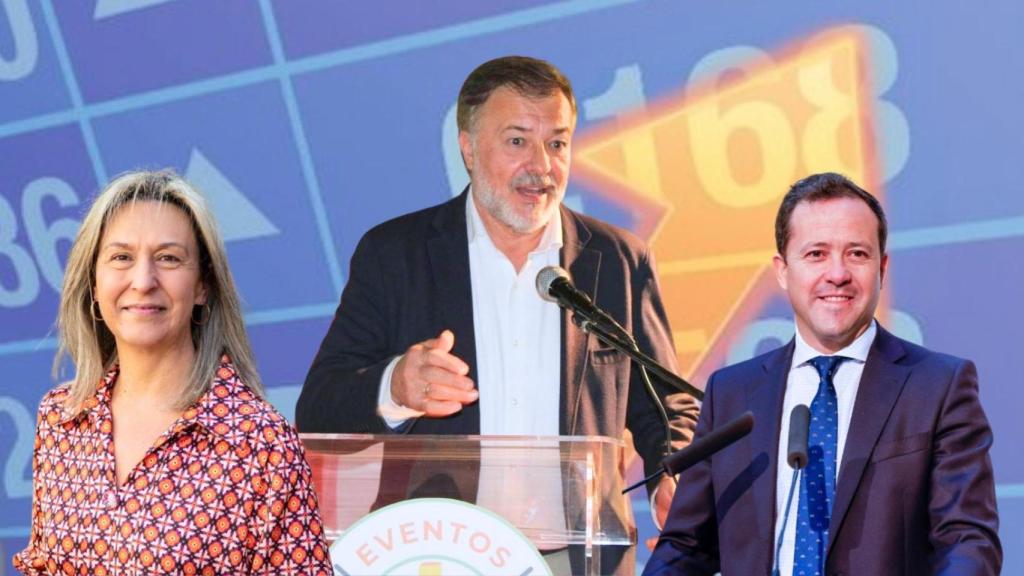 Darío Dolz, en el centro, con Ana Guarinos a la izquierda y Carlos Velázquez a la derecha.