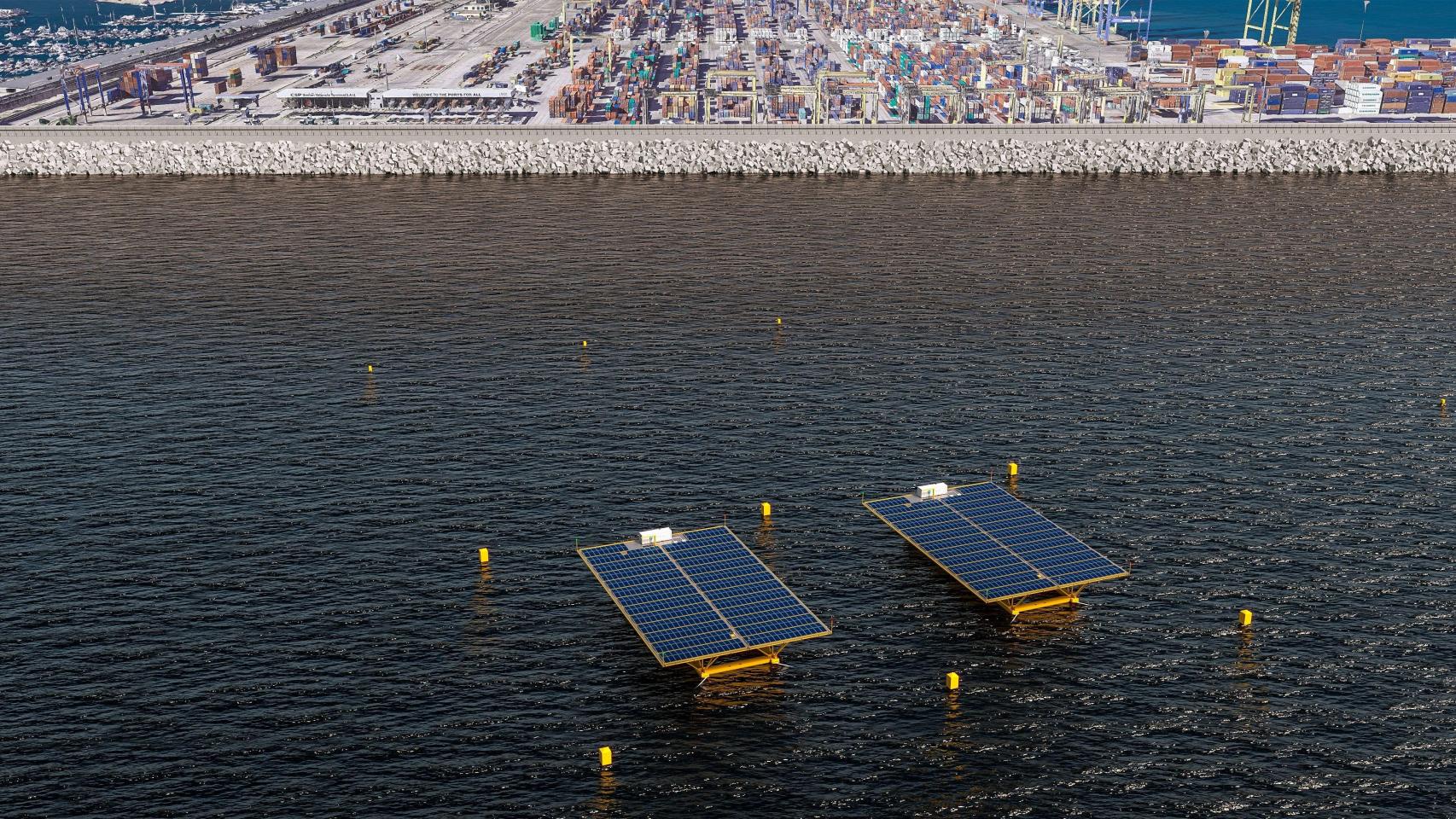 Proyecto pionero en España de fotovoltaica flotante en mar abierto de Naturgy