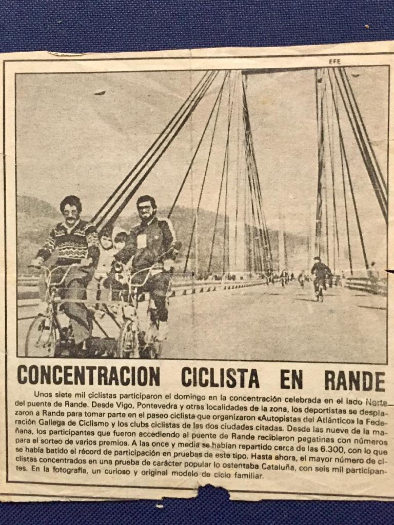 Recorte del periódico cedido por Carlos Fernández.