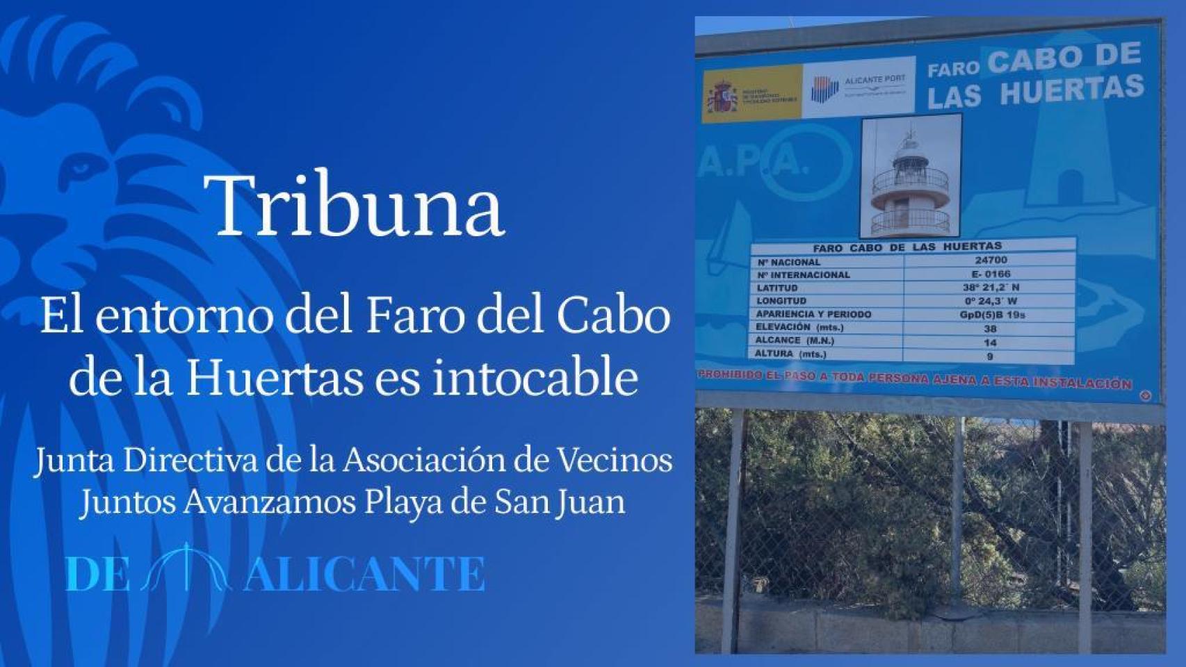 Faro del Cabo de la Huertas.