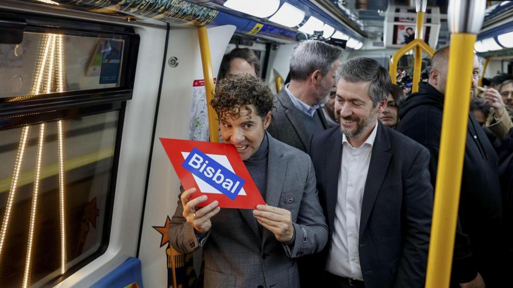 David Bisbal, en el Metro de Madrid.