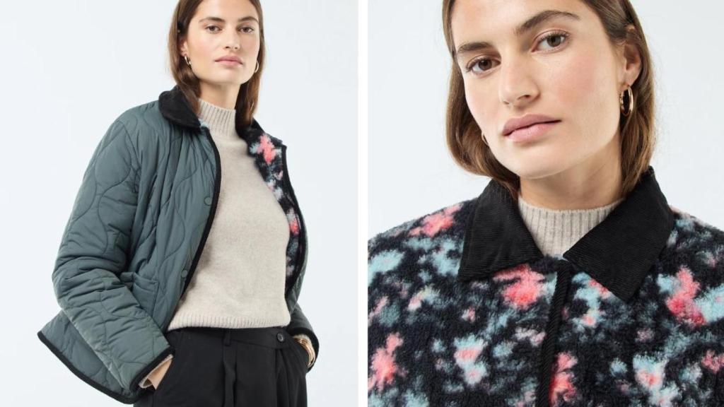 Chaqueta cálida reversible.