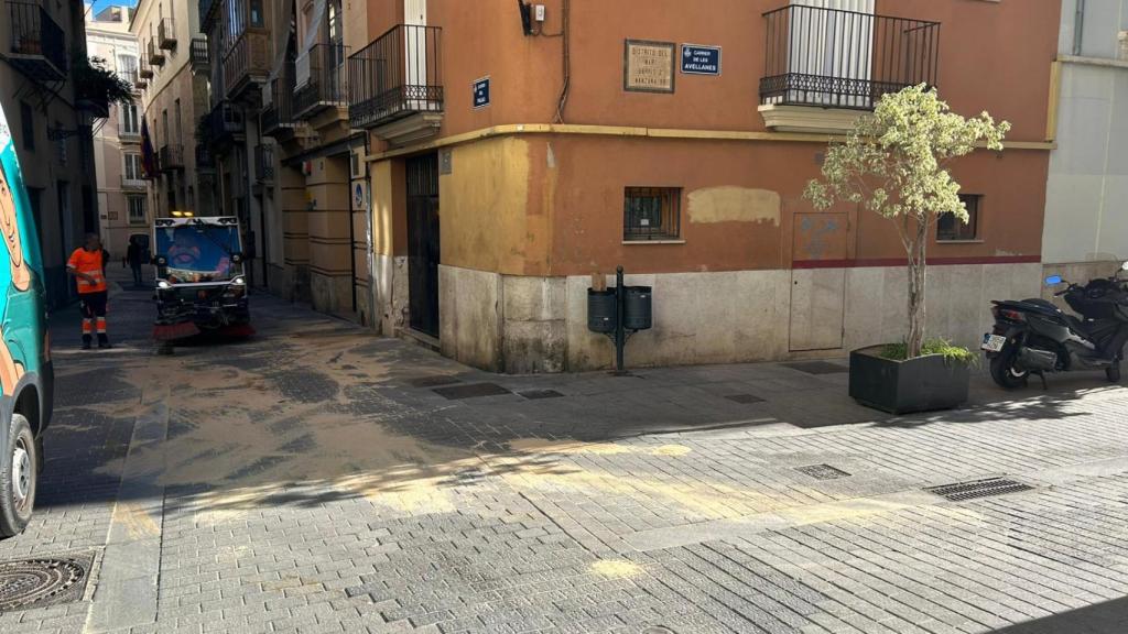 Lugar del suceso tras el accidente. EE