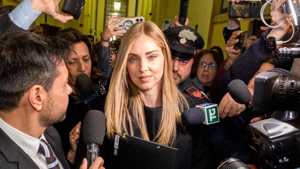 Chiara Ferragni, este martes, presente en la audiencia.