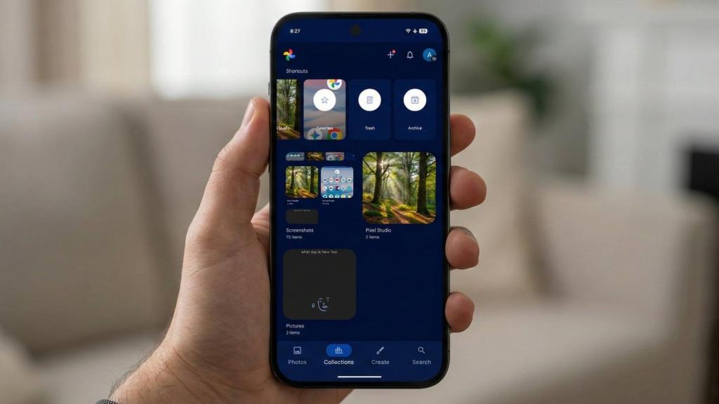Imagen modificada con Gemini de la interfaz de Google Fotos