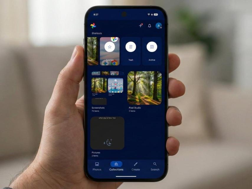 Interfaz de Google Photos.