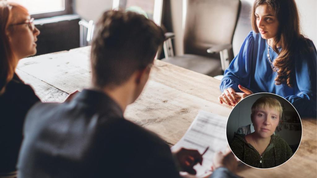 Noelia Monroy y una entrevista de trabajo.