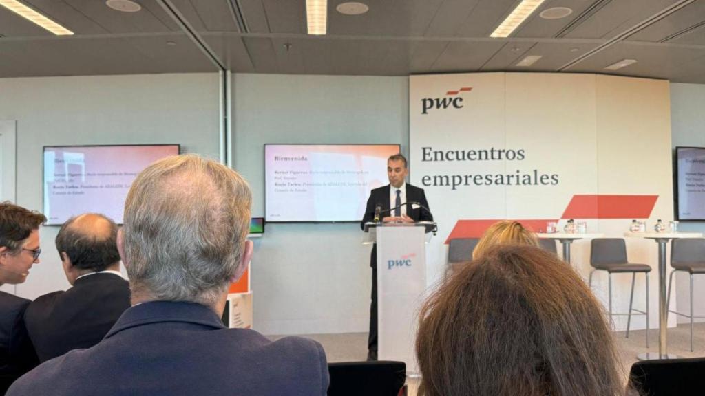 El responsable de Strategy& en PwC durante un momento de su intervención.