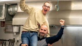 Víctor e Ibán, dos de los socios del nuevo restaurante.