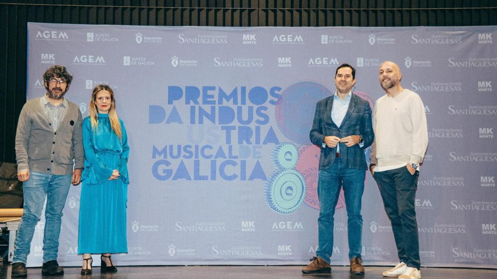 Santiago de Compostela acogerá la gala de los I Premios da Industria Musical de Galicia