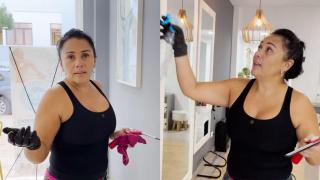 Mónica, limpiadora colombiana en España.