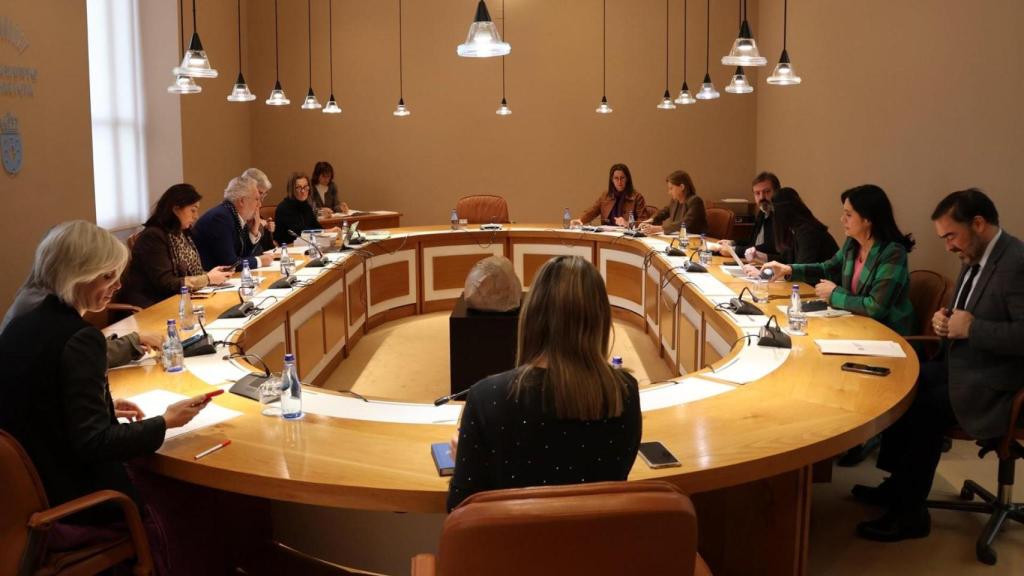 Reunión de la Xunta de Portavoces del Parlamento de Galicia.