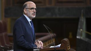 El diputado de UPN Alberto Catalán este martes en el Congreso.