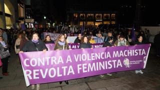 Manifestación por el 25N de 2025 en A Coruña.