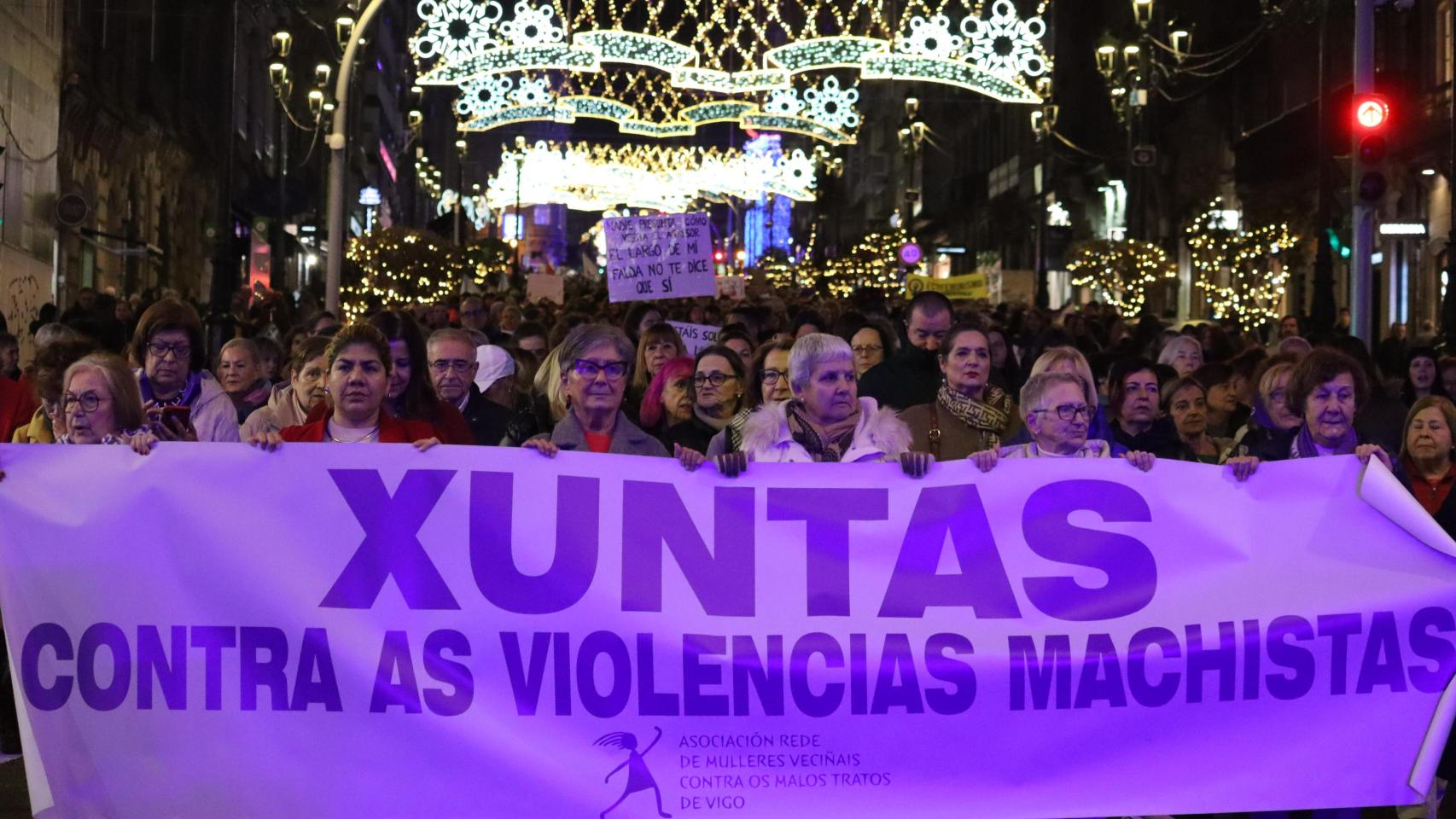 Manifestación 25N en Vigo, a 25 de noviembre de 2025