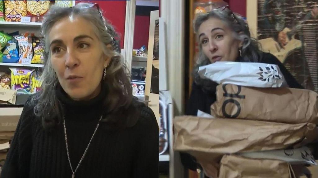 María Vázquez, dueña de una librería.