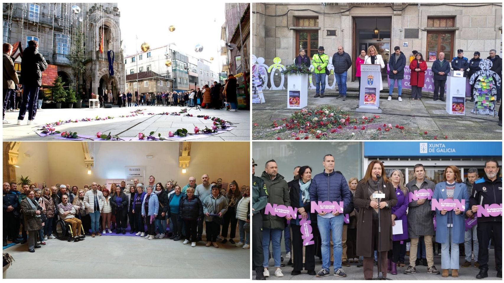 Vigo y su comarca se vuelcan contra la violencia machista en este 25N