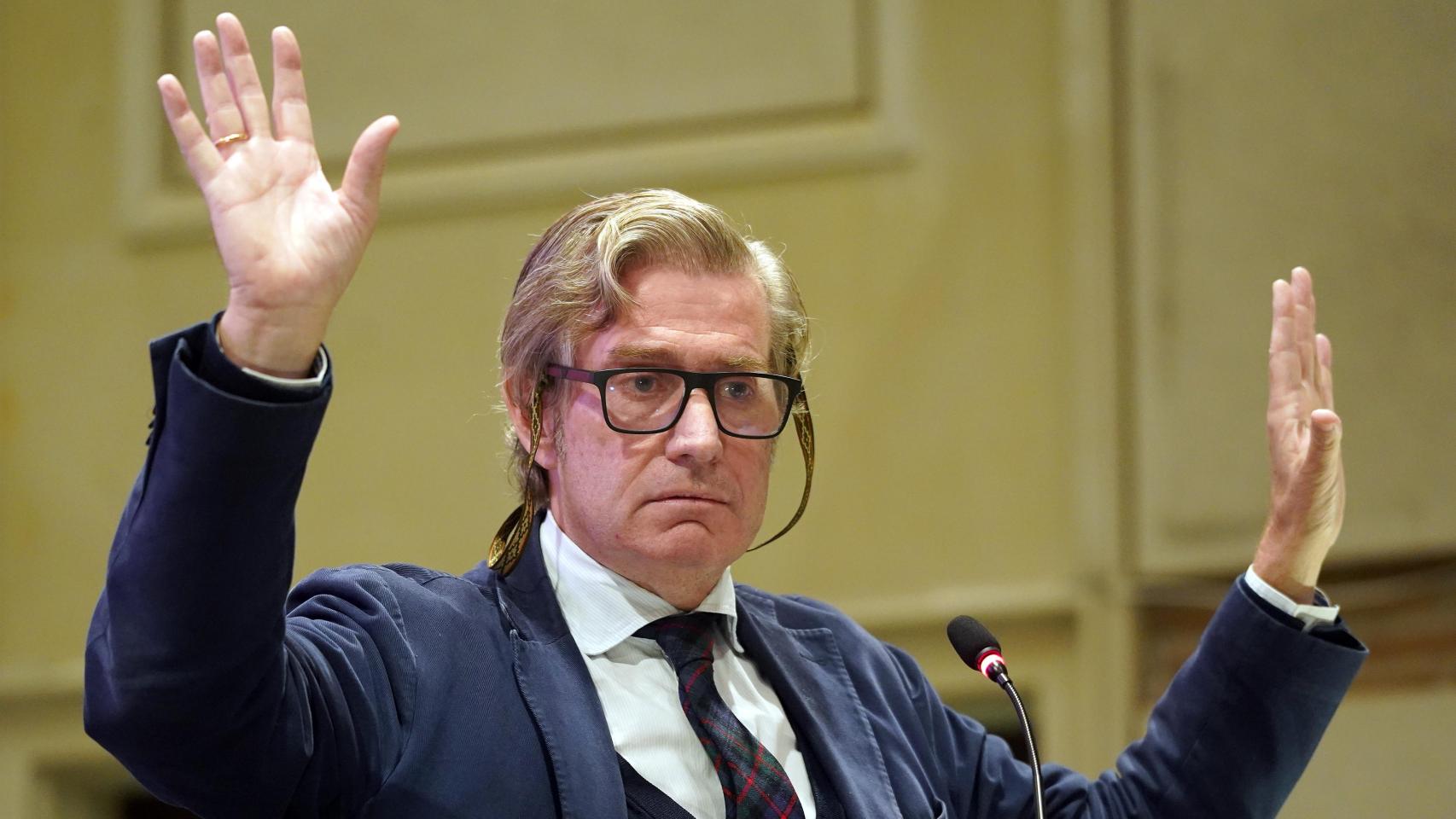 Javier Gomá, filósofo y director de la Fundación Juan March, durante su intervención en el ciclo de conferencias 'La libertad en el siglo XXI'.