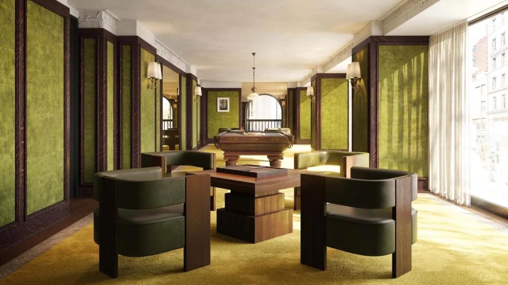 La sala de juegos del edificio Flatiron de Nueva York.