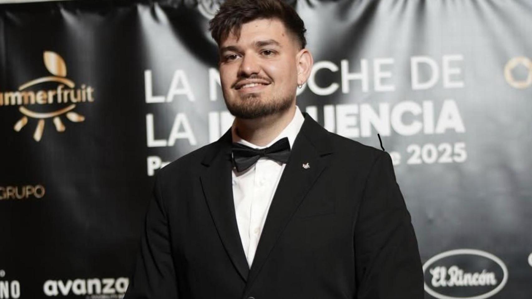 Miguel Ángel Ruiz de Conejo (@Takoyakiblog) en los premios Aragón Influye.