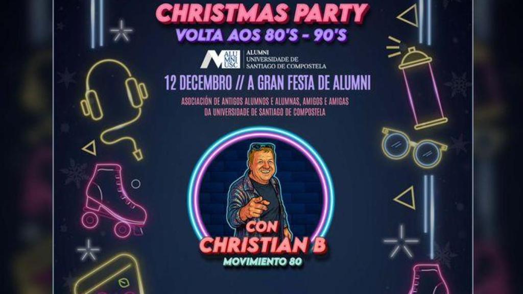 El cartel de la gran fiesta que llenará de nostalgia la capital compostelana