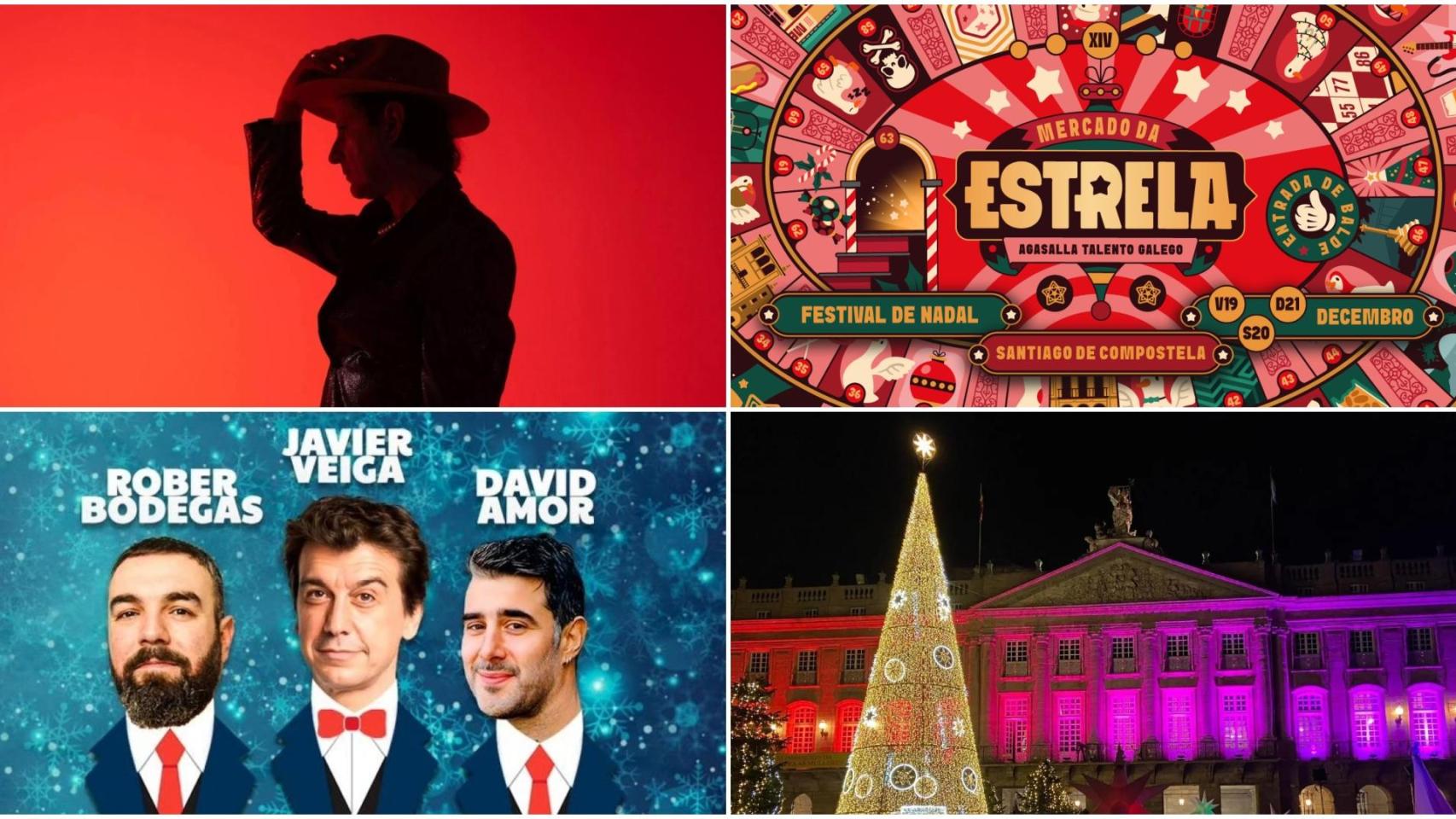 Estos son los grandes conciertos y eventos del mes de diciembre 2025 en Santiago de Compostela