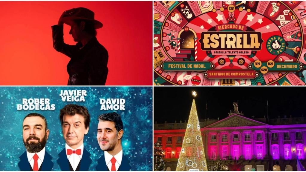 Estos son los grandes conciertos y eventos del mes de diciembre 2025 en Santiago de Compostela