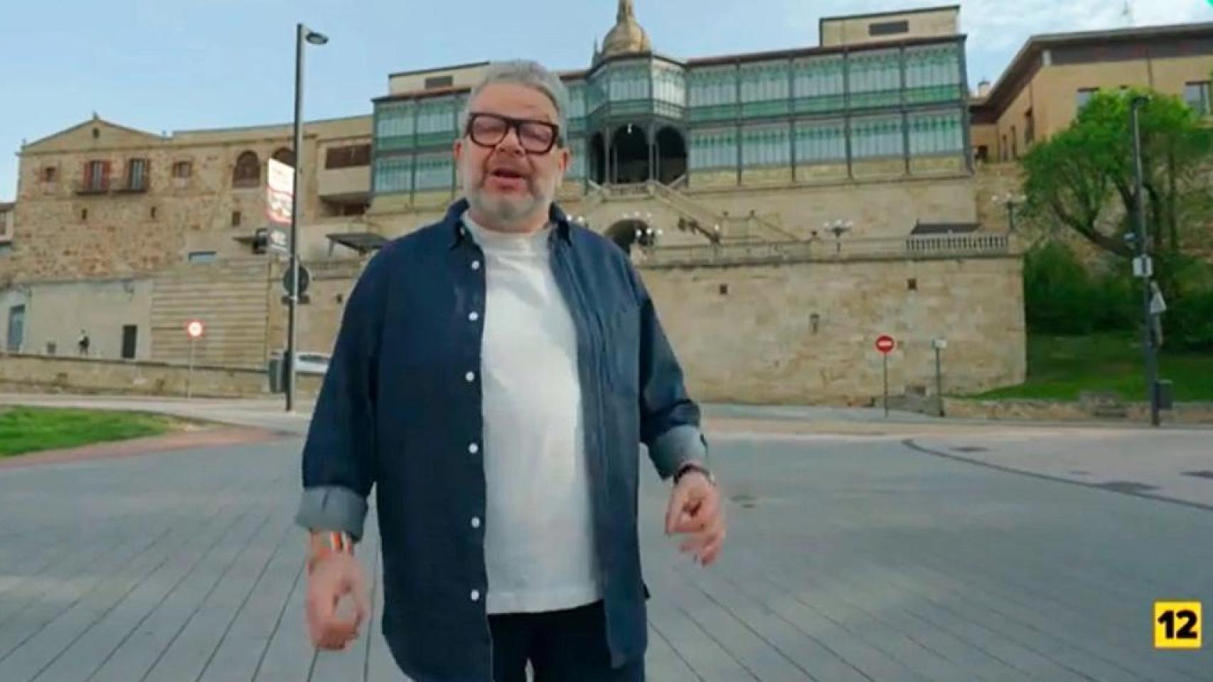 Chicote durante su visita a Salamanca