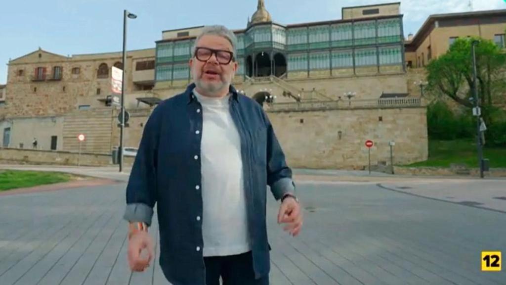 Chicote durante su visita a Salamanca