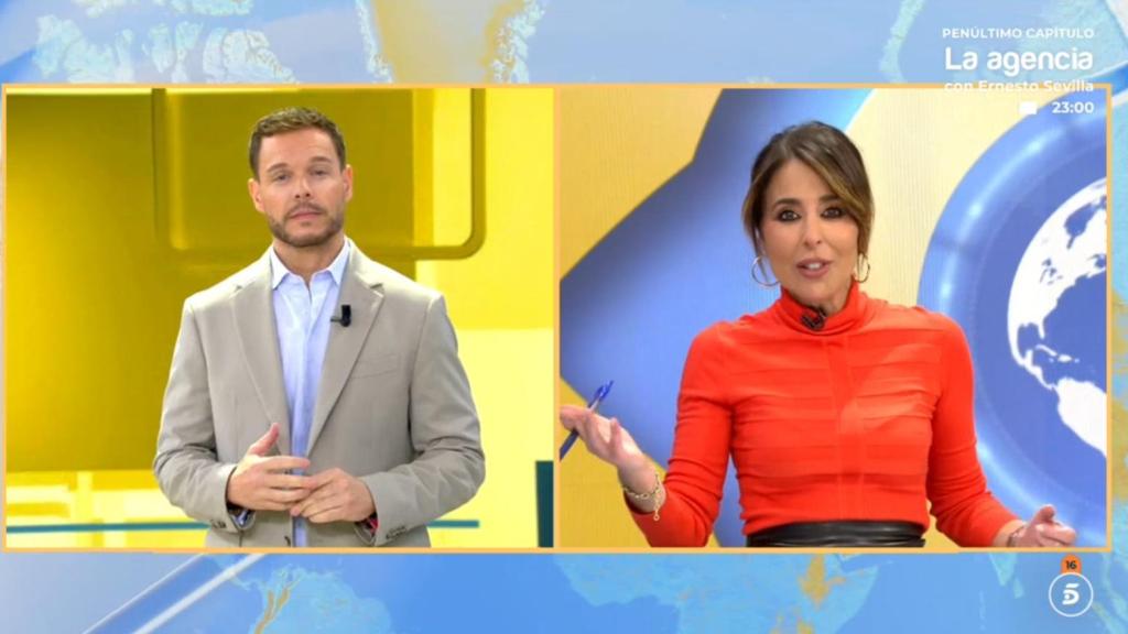 Los presentadores Jano Mecha y Ana Terradillos.