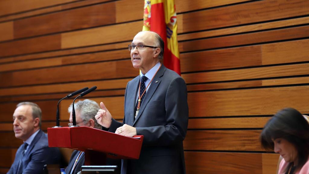 El procurador del Partido Popular, Ramiro Ruiz Medrano, en las Cortes de Castilla y León