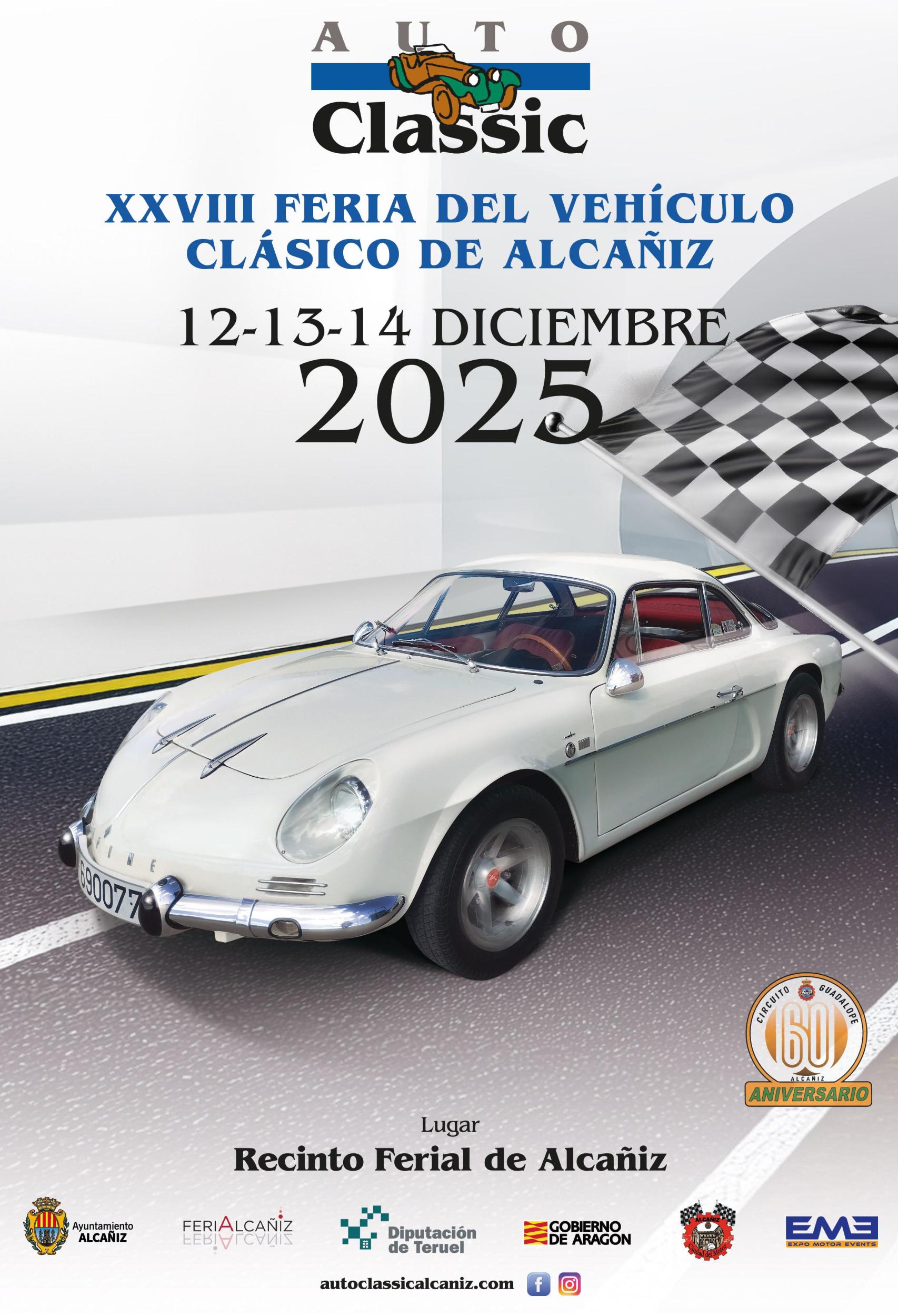 Cartel AutoClassic Alcañiz 2025.