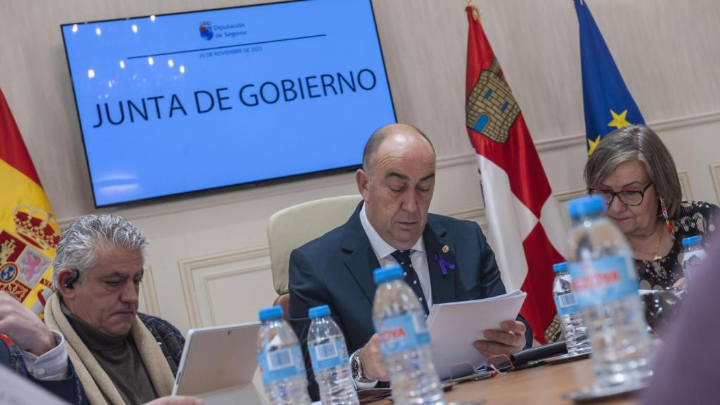 Junta de Gobierno de la Diputación de Segovia con Miguel Ángel Vicente al frente