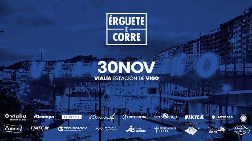 Cartel de la carrera popular que se celebrará este fin de semana en Vigo