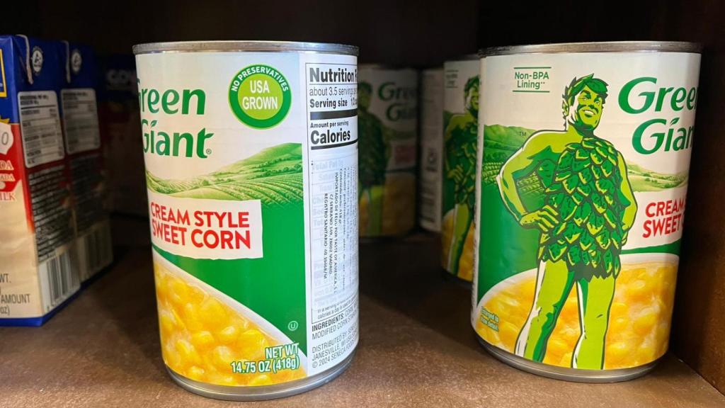 Crema de maíz en la tienda Taste of America.