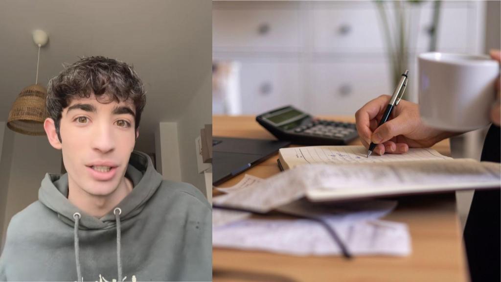 El joven detalla su mes a mes en gastos.