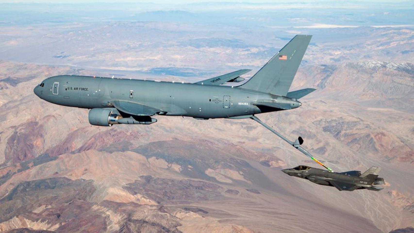 Un avión cisterna KC-46A Pegasus.