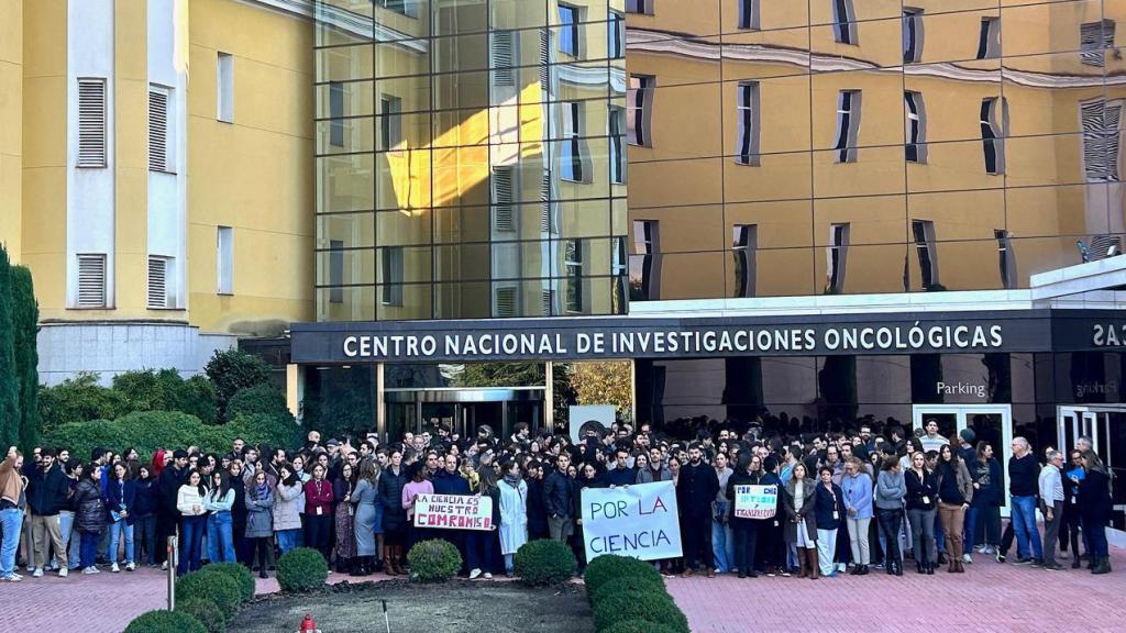 Los científicos del CNIO se manifestaron a finales de noviembre para exigir transparencia y respeto.