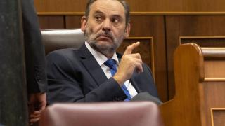 José Luis Ábalos el pasado 22 de octubre en su escaño en el Congreso.