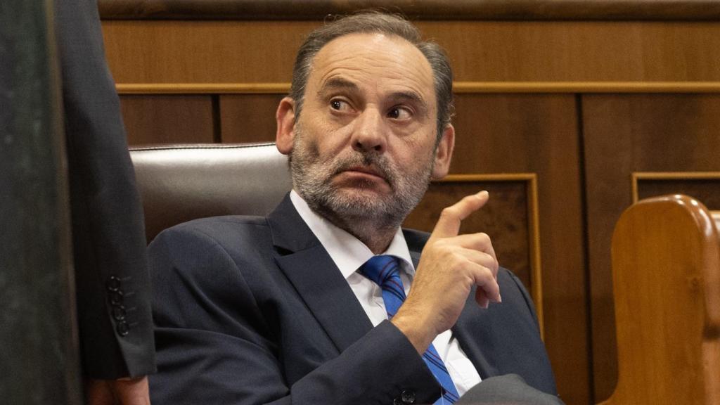 José Luis Ábalos el pasado 22 de octubre en su escaño en el Congreso.