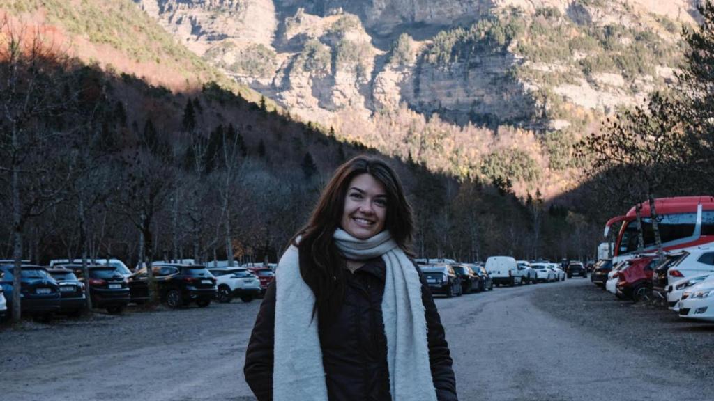 Kylie Martin en el Parque Ordesa y Monte Perdido en Huesca.