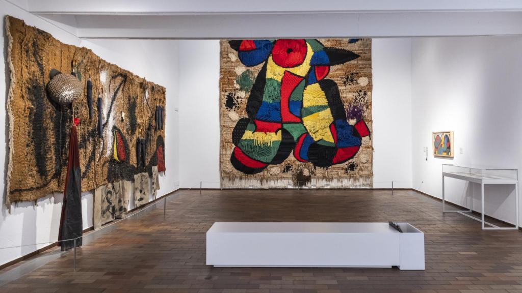 Detalle de la exposición 'Universo Miró'.