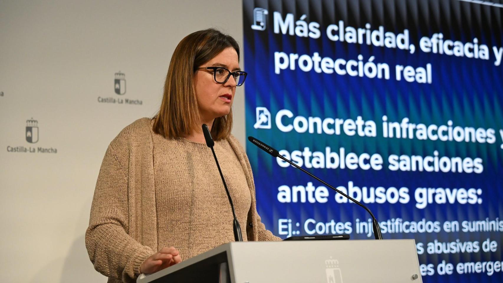 Esther Padilla, consejera portavoz del Gobierno de Castilla-La Mancha. Foto: JCCM.